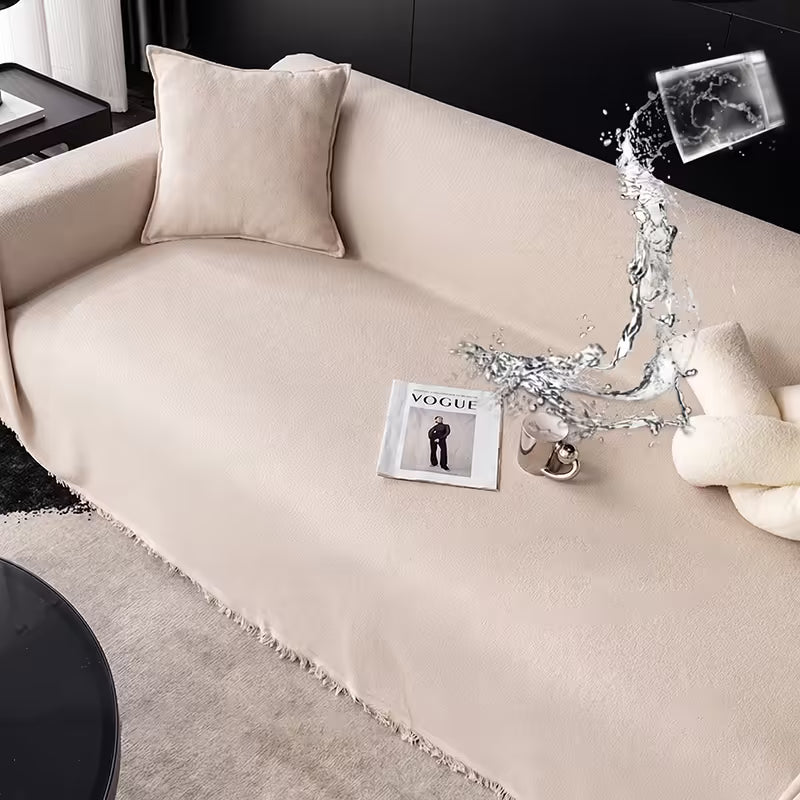 Waterproof Anti-Scratch Teddy Velvet Pet Sofa Cover