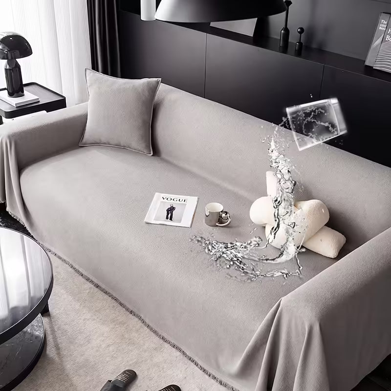 Waterproof Anti-Scratch Teddy Velvet Pet Sofa Cover