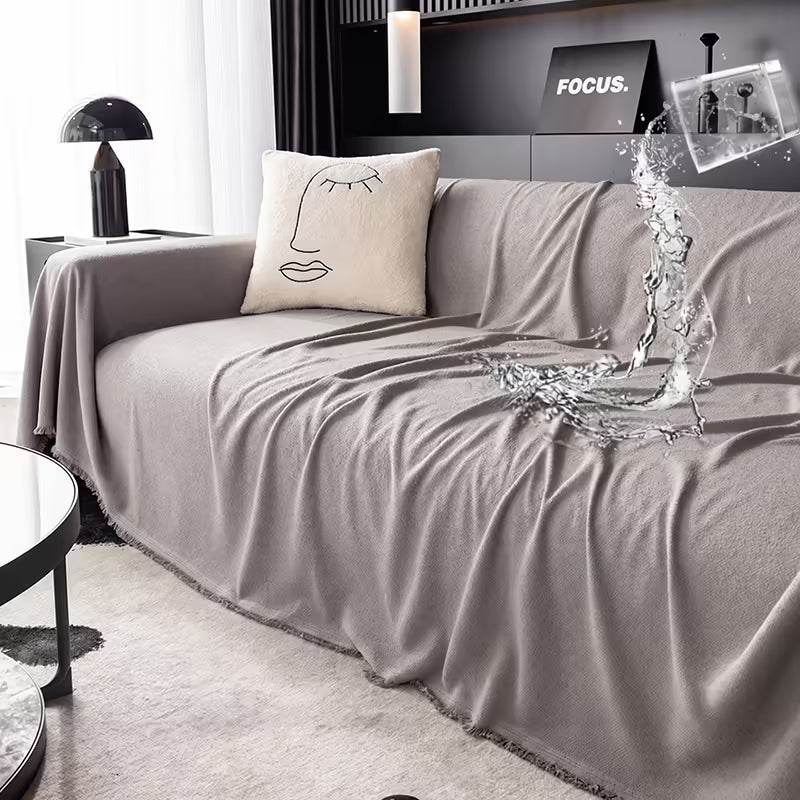 Waterproof Anti-Scratch Teddy Velvet Pet Sofa Cover