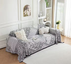 Paisley Faux Linen Pet Sofa Cover
