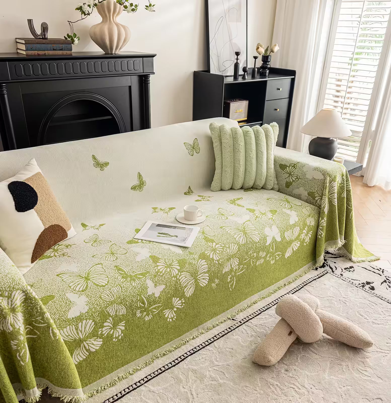Chenille Pet Sofa Cover – Butterfly Weave