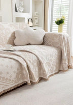 Paisley Faux Linen Pet Sofa Cover