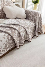Paisley Faux Linen Pet Sofa Cover