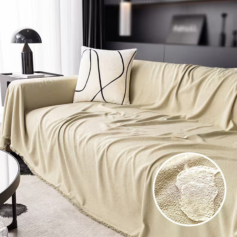 Waterproof Anti-Scratch Teddy Velvet Pet Sofa Cover