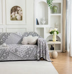 Paisley Faux Linen Pet Sofa Cover