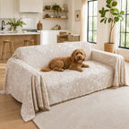 Paisley Faux Linen Pet Sofa Cover