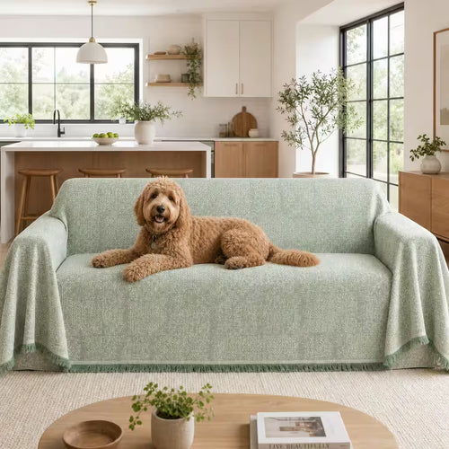 Heritage Faux Linen Pet Sofa Cover