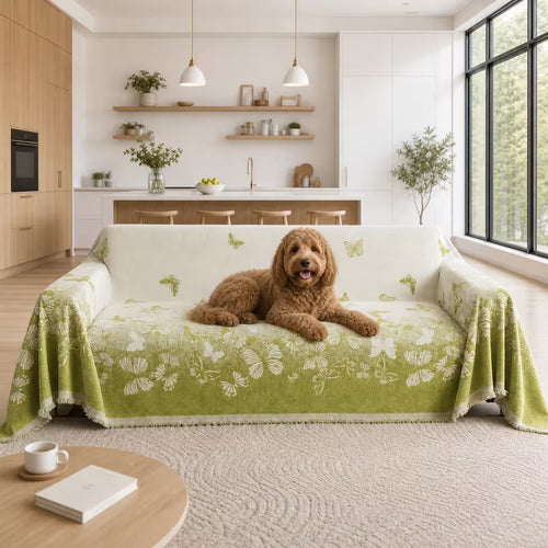 Chenille Pet Sofa Cover – Butterfly Weave