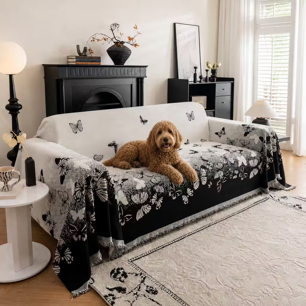 Chenille Pet Sofa Cover – Butterfly Weave