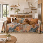 Floral Oil-Painting Pet Sofa Cover