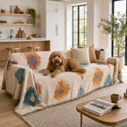 Floral Oil-Painting Pet Sofa Cover