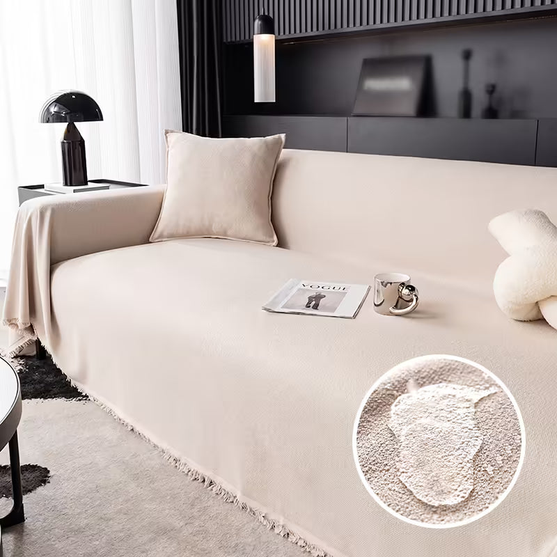 Waterproof Anti-Scratch Teddy Velvet Pet Sofa Cover