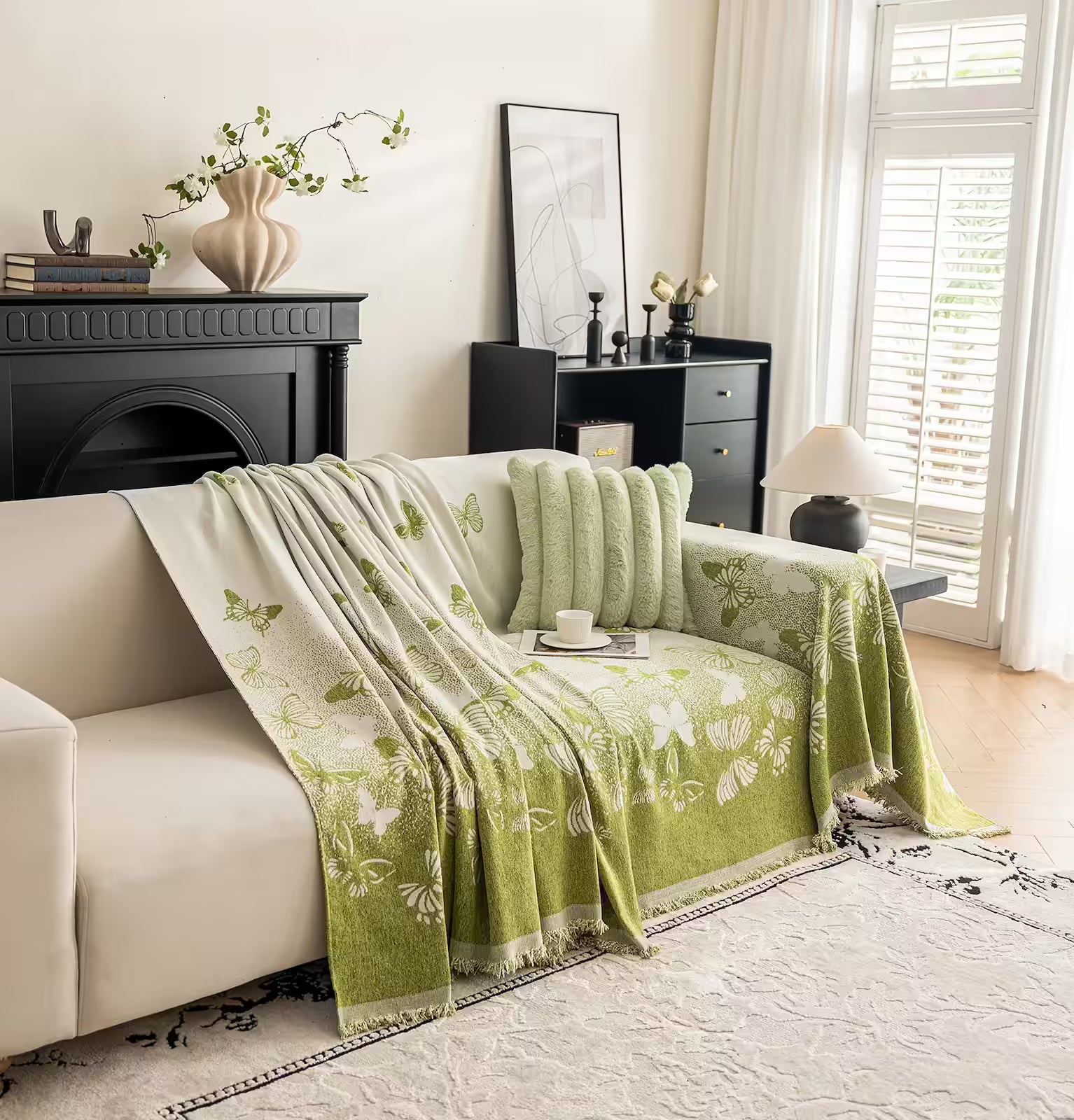Chenille Pet Sofa Cover – Butterfly Weave
