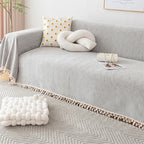 Waterproof Anti-Scratch Herringbone Chenille Pet Sofa Cover