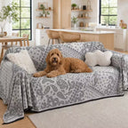 Paisley Faux Linen Pet Sofa Cover