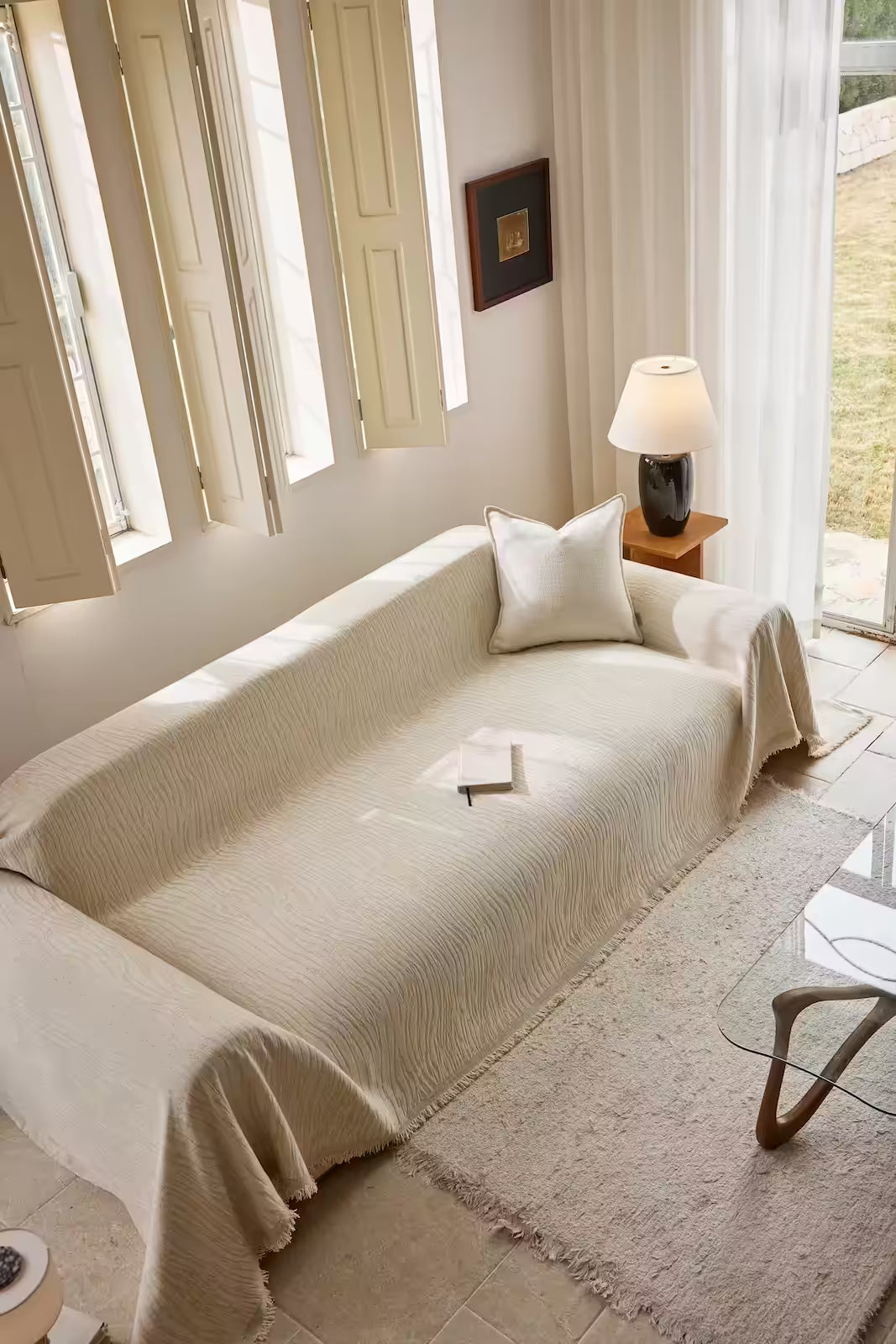 Anti-Scratch Jacquard Chenille Pet Sofa Cover