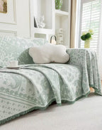 Paisley Faux Linen Pet Sofa Cover