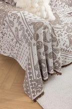 Paisley Faux Linen Pet Sofa Cover