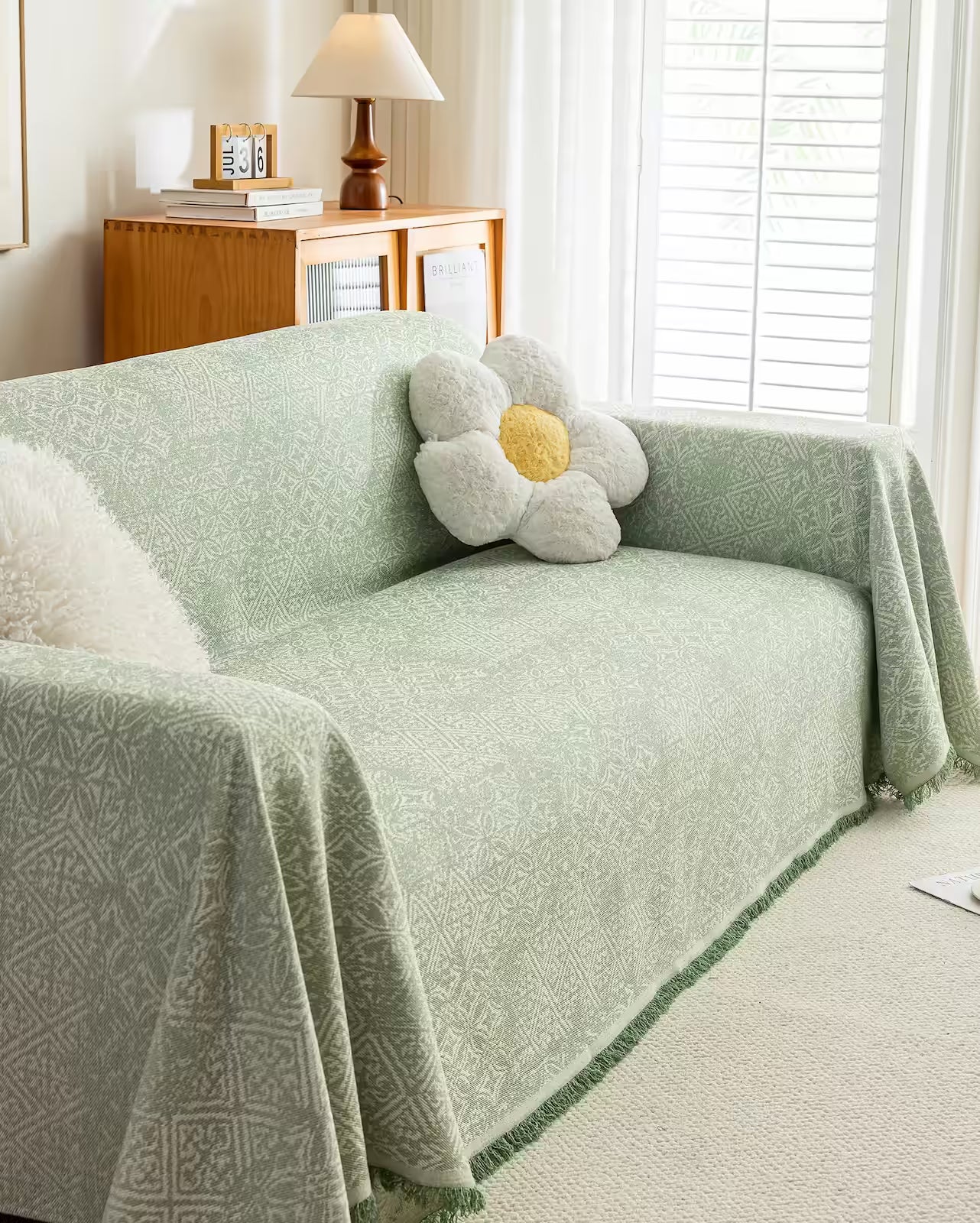 Heritage Faux Linen Pet Sofa Cover
