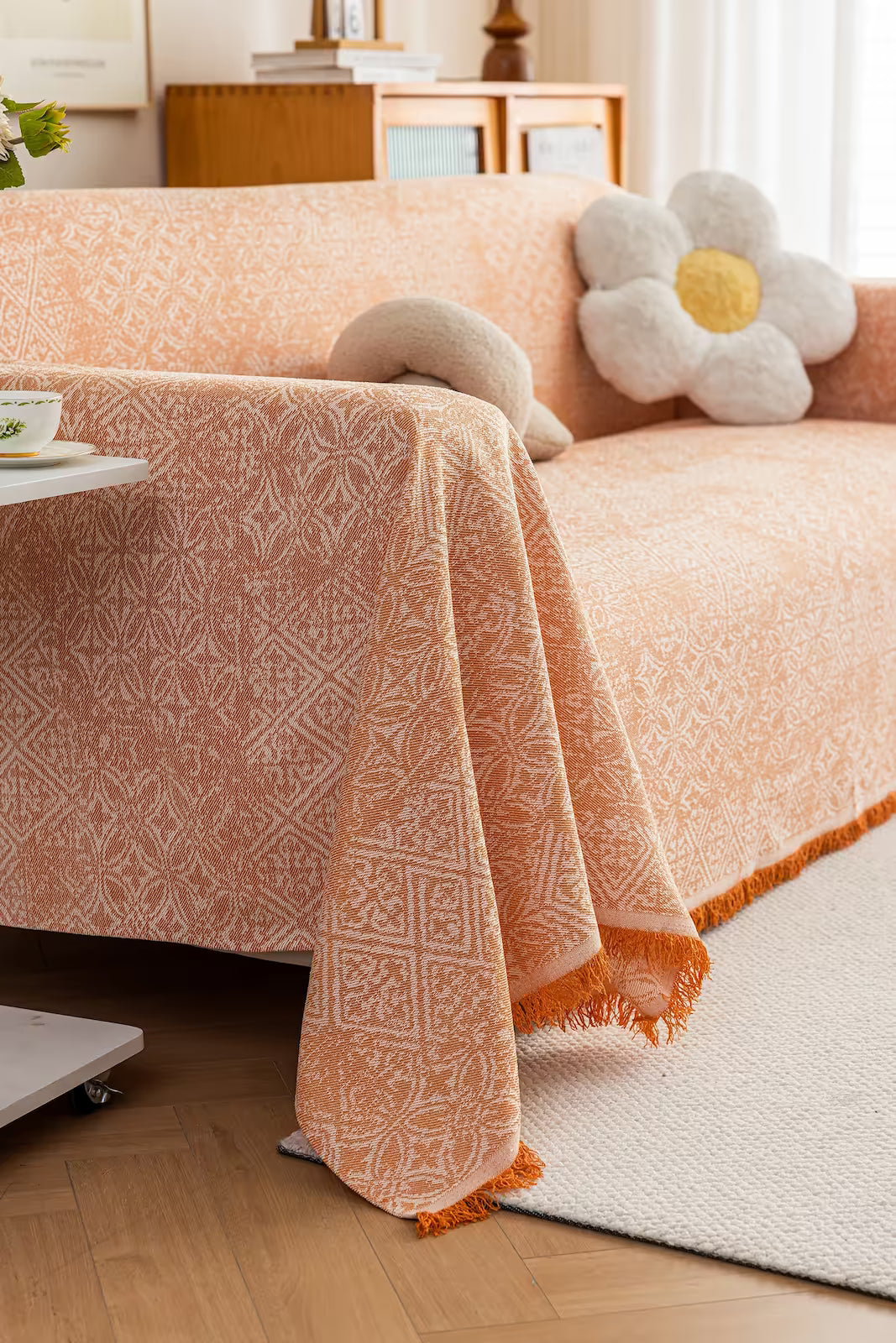 Heritage Faux Linen Pet Sofa Cover