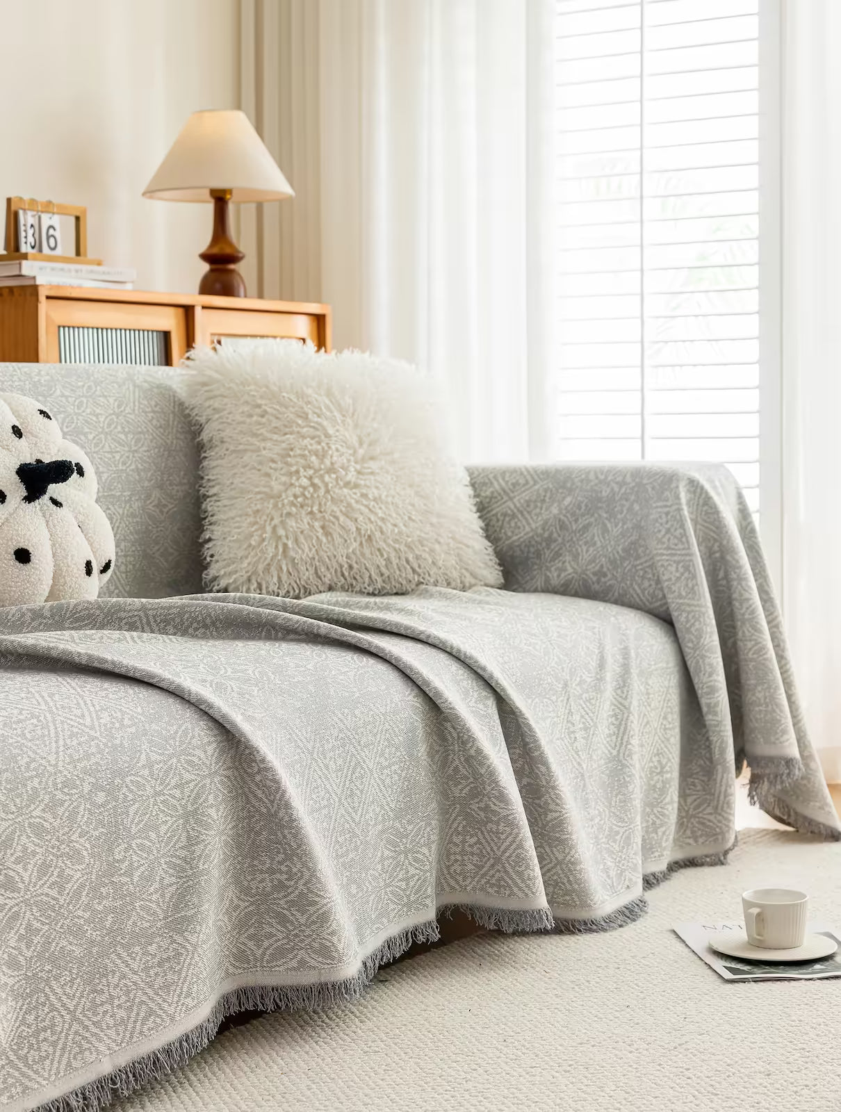 Heritage Faux Linen Pet Sofa Cover