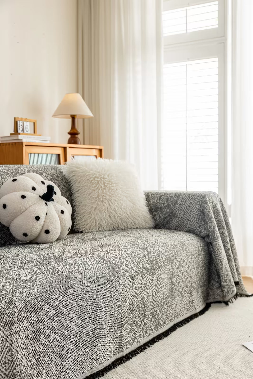 Heritage Faux Linen Pet Sofa Cover