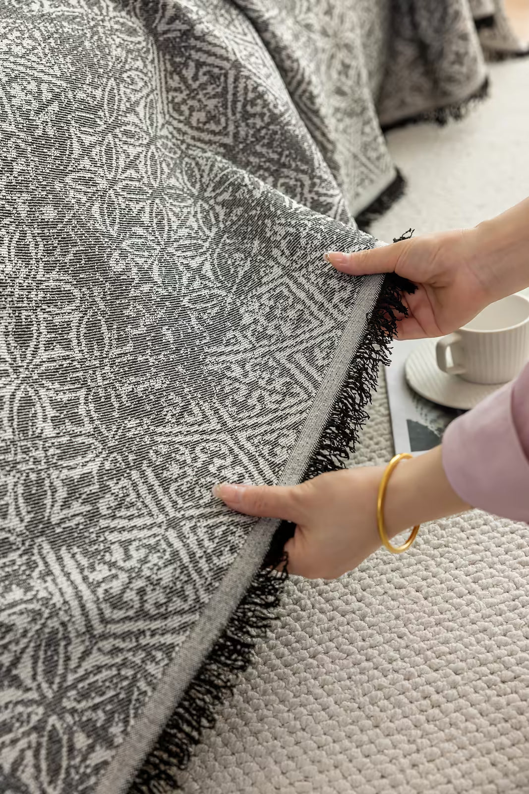 Heritage Faux Linen Pet Sofa Cover