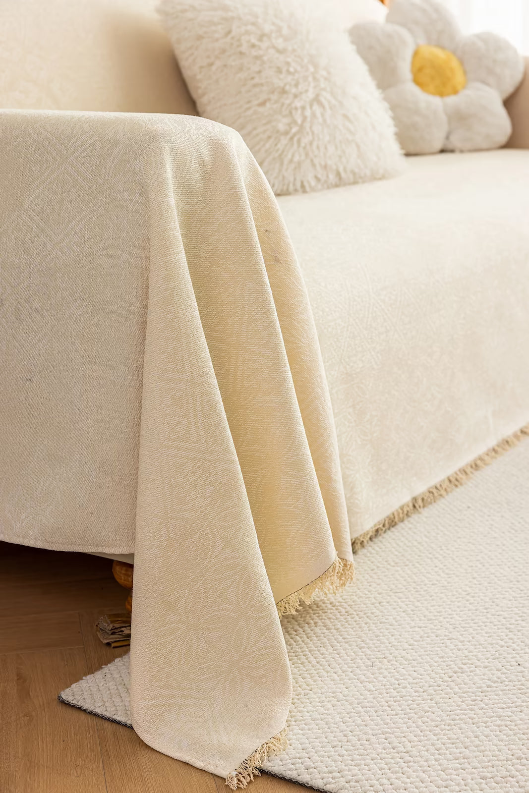 Heritage Faux Linen Pet Sofa Cover