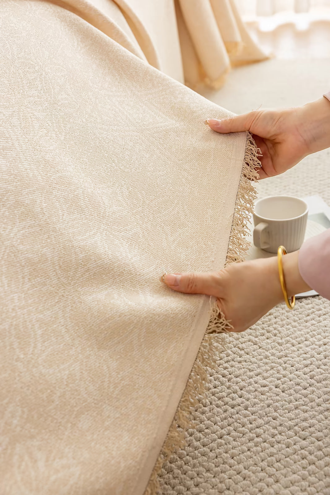 Heritage Faux Linen Pet Sofa Cover