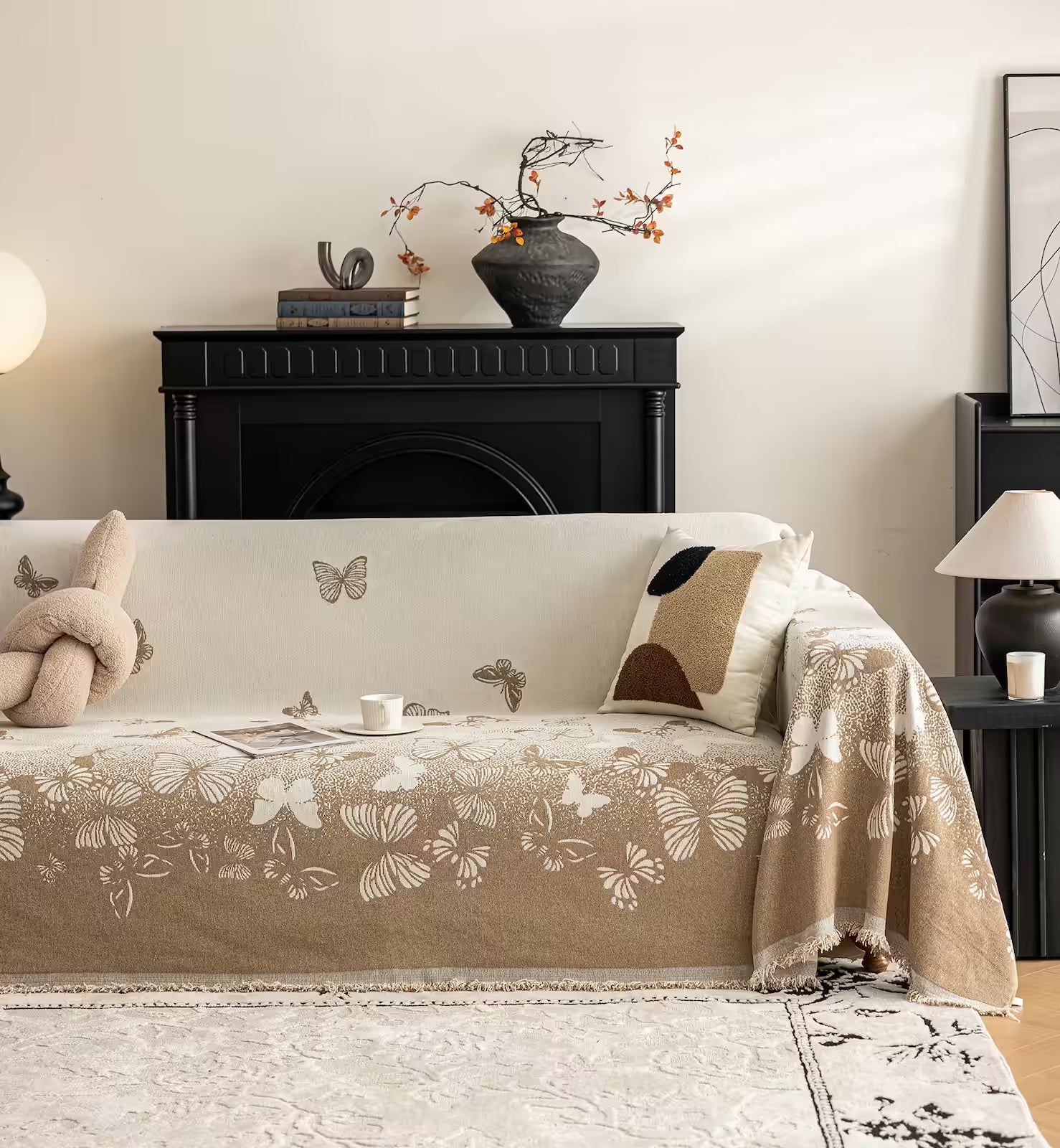 Chenille Pet Sofa Cover – Butterfly Weave