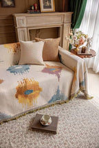 Floral Oil-Painting Pet Sofa Cover