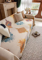 Floral Oil-Painting Pet Sofa Cover