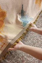 Floral Oil-Painting Pet Sofa Cover