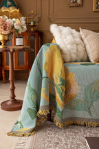 Floral Oil-Painting Pet Sofa Cover
