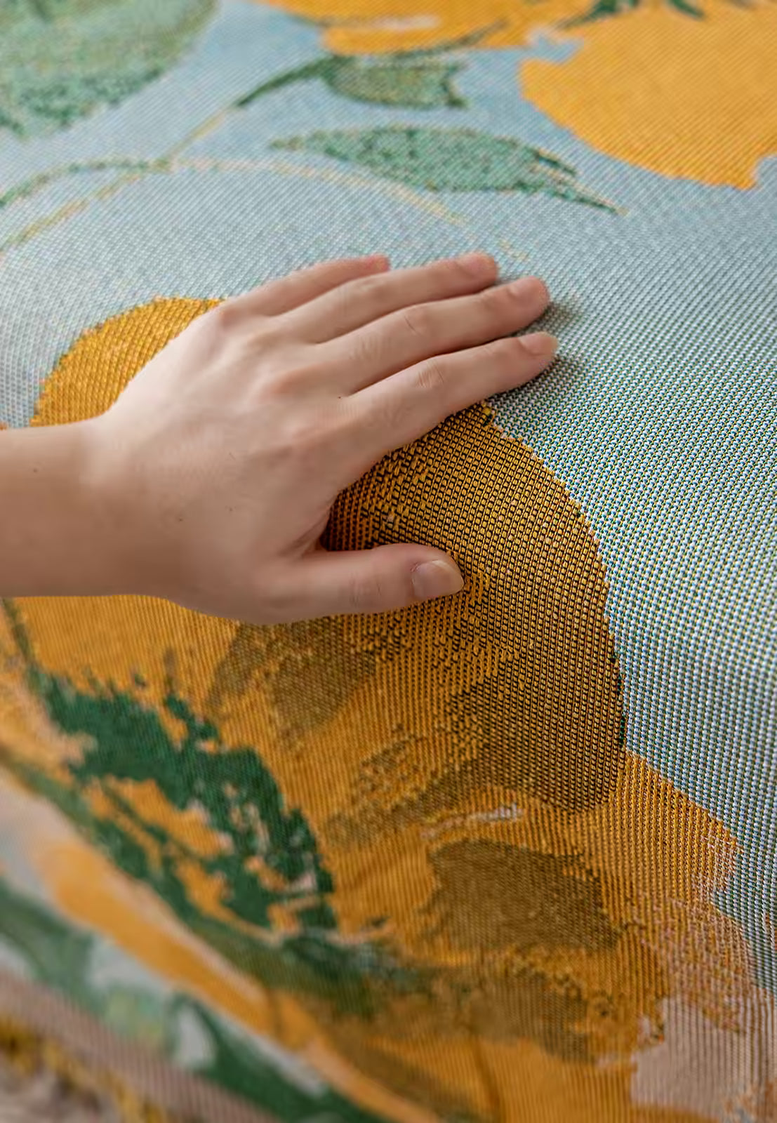 Floral Oil-Painting Pet Sofa Cover