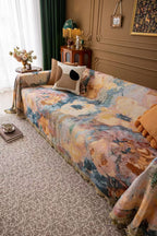 Floral Oil-Painting Pet Sofa Cover