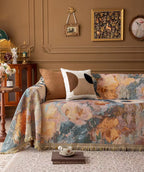 Floral Oil-Painting Pet Sofa Cover