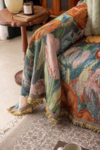 Floral Oil-Painting Pet Sofa Cover