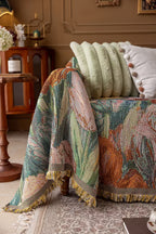 Floral Oil-Painting Pet Sofa Cover