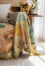 Floral Oil-Painting Pet Sofa Cover