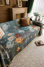 Floral Oil-Painting Pet Sofa Cover