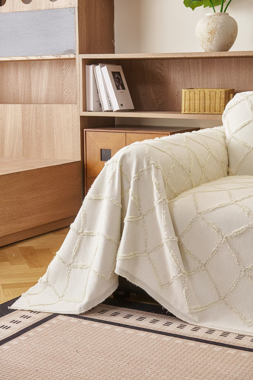 Lattice Woven Pet Sofa Cover