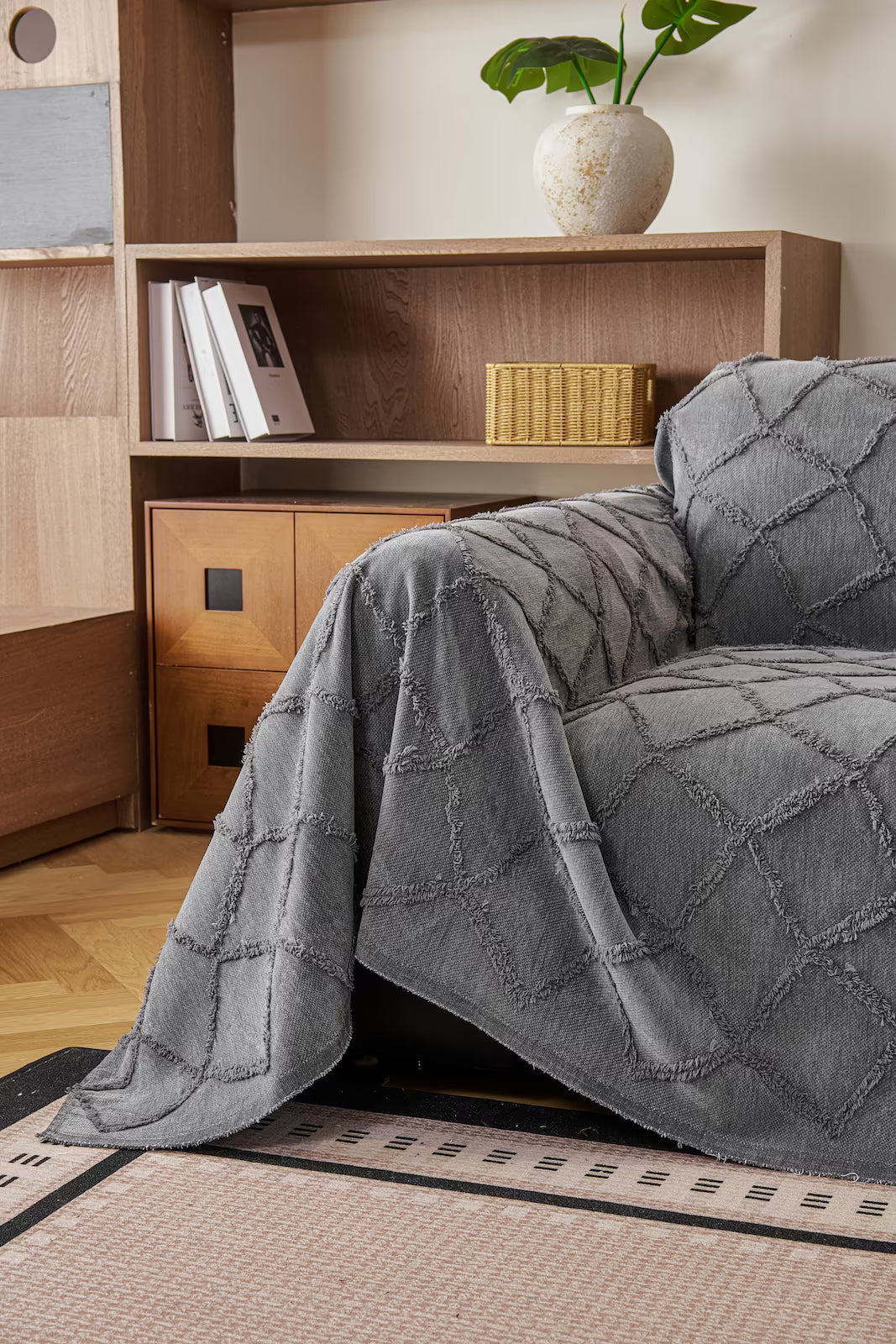 Lattice Woven Pet Sofa Cover