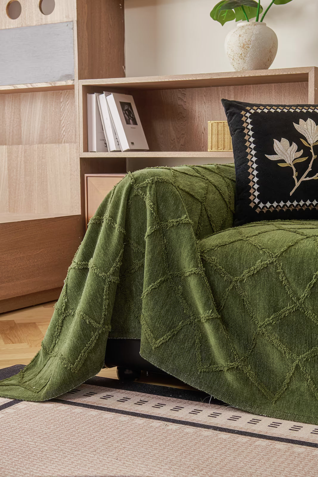 Lattice Woven Pet Sofa Cover