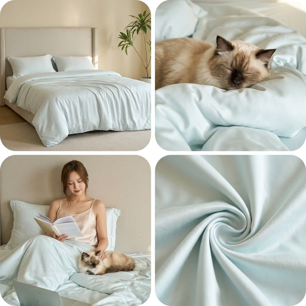 Pet Hair Resistant Bamboo Bedding – Cooling Sheet Set
