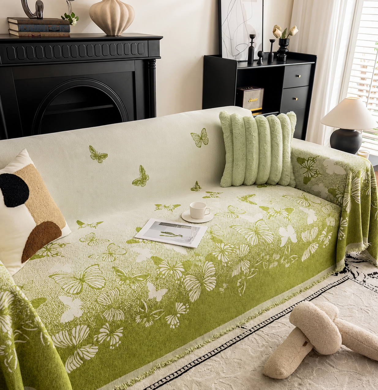 Chenille Pet Sofa Cover – Butterfly Weave