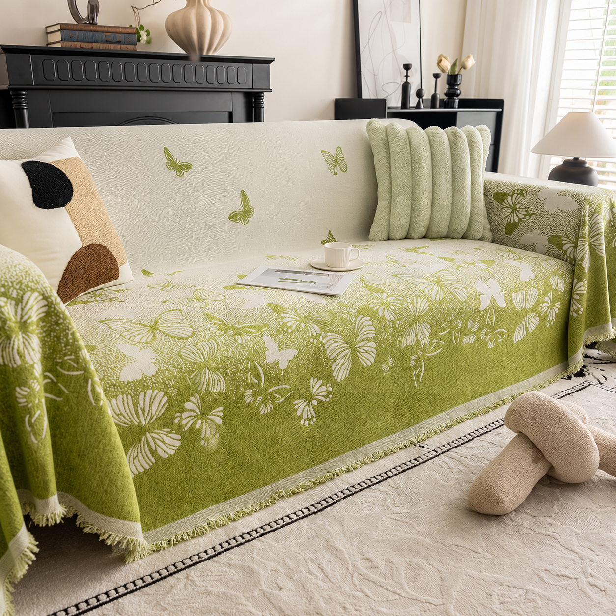 Chenille Pet Sofa Cover – Butterfly Weave